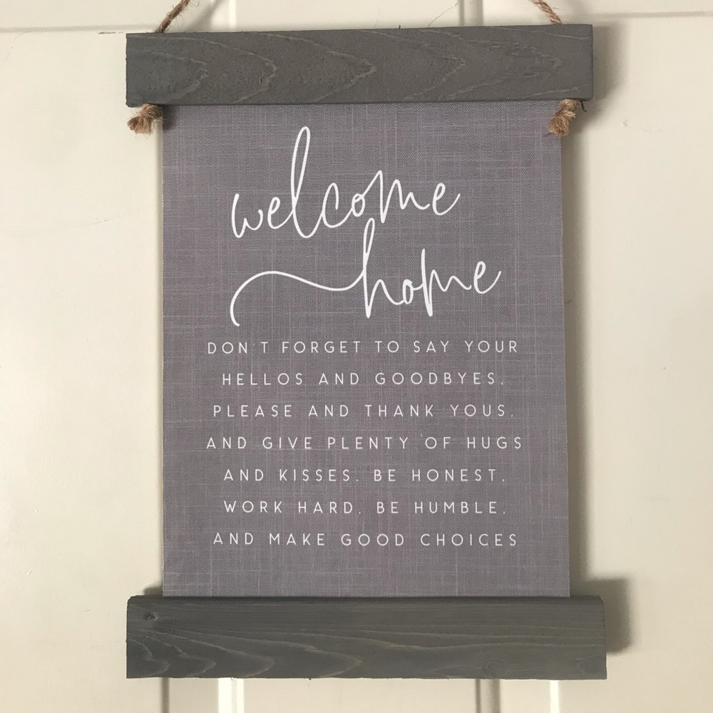 Sincere Surroundings Welcome Home banner